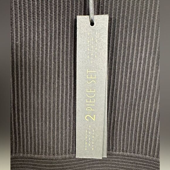 HOUSE OF HARLOW 1960 Crop Top & Skirt Set Anthropologie Black bodycon size small - Picture 7 of 13